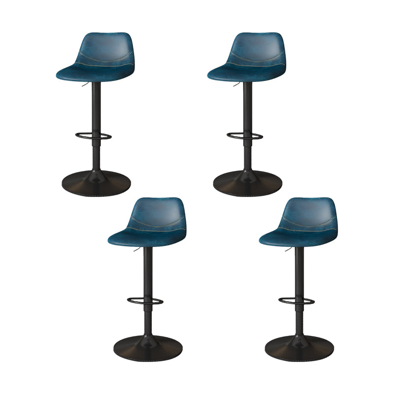 Zeitgenössische verstellbare Höhe drehbar armloser Stuhl mit Metallbasis