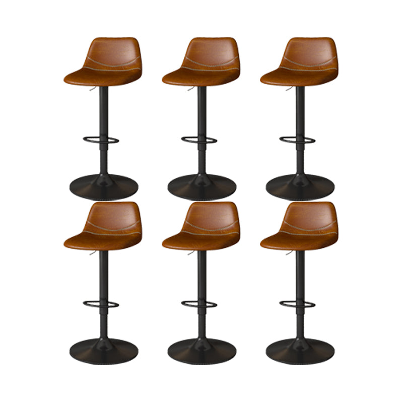 Zeitgenössische verstellbare Höhe drehbar armloser Stuhl mit Metallbasis