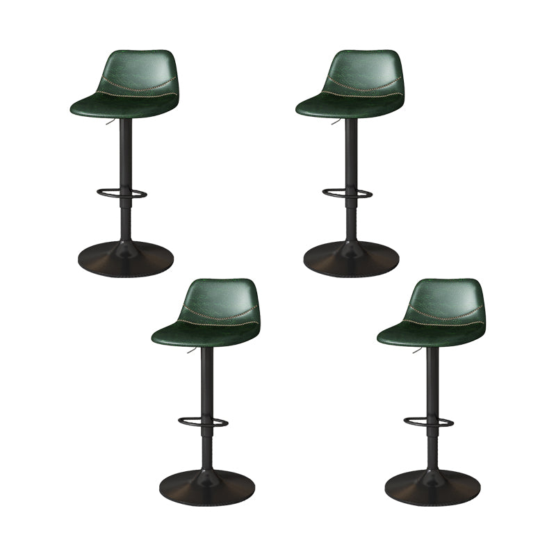 Zeitgenössische verstellbare Höhe drehbar armloser Stuhl mit Metallbasis