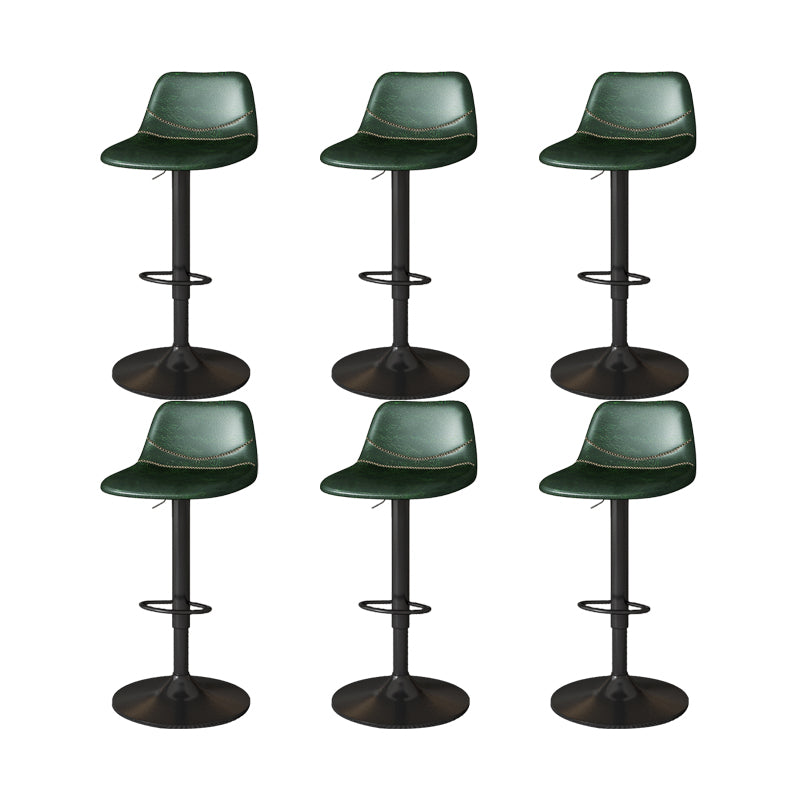 Zeitgenössische verstellbare Höhe drehbar armloser Stuhl mit Metallbasis