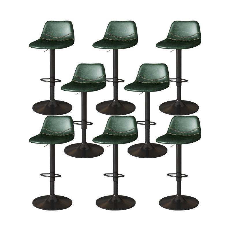 Zeitgenössische verstellbare Höhe drehbar armloser Stuhl mit Metallbasis