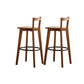 Tabouret de bar intérieur bas arrière tabouret de bar contemporain avec repose-pieds