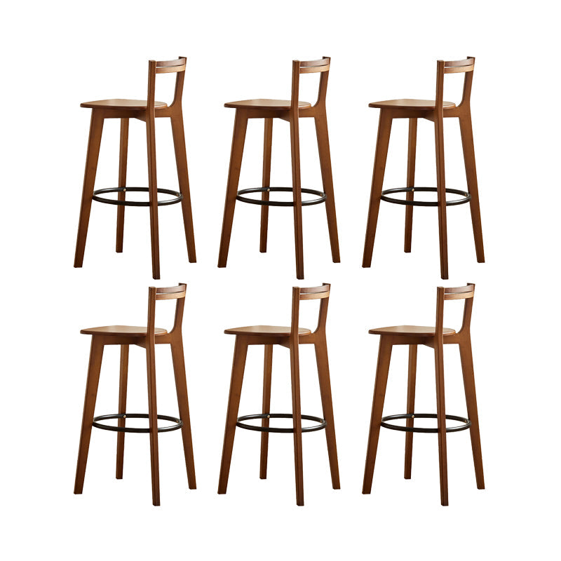 Tabouret de bar intérieur bas arrière tabouret de bar contemporain avec repose-pieds