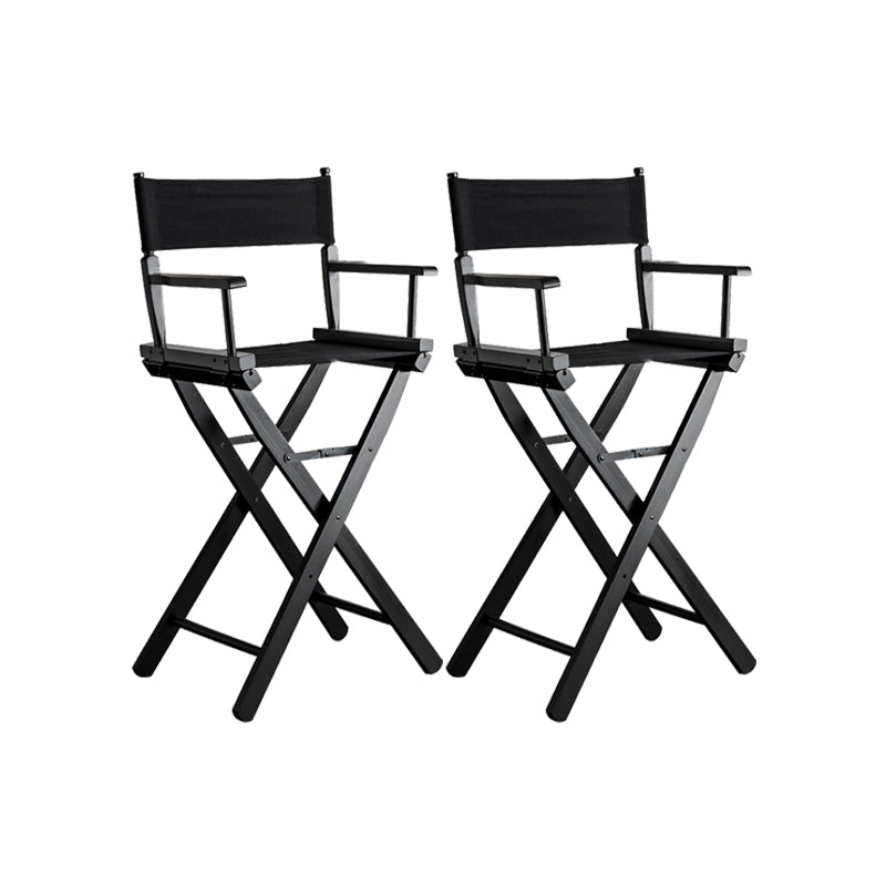 Matte Finish Solid Wood Bar Stools Contemporary Indoor Stools