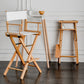 Matte Finish Solid Wood Bar Stools Contemporary Indoor Stools