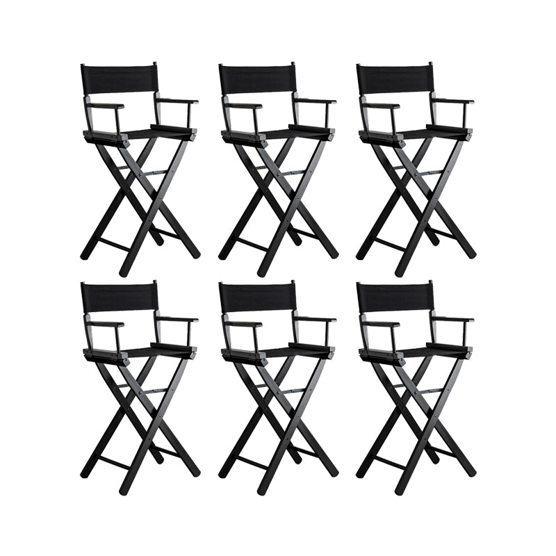 Matte Finish Solid Wood Bar Stools Contemporary Indoor Stools