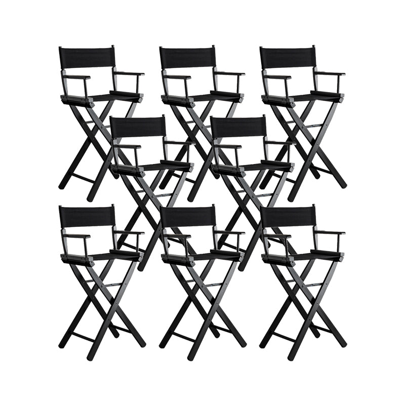 Matte Finish Solid Wood Bar Stools Contemporary Indoor Stools