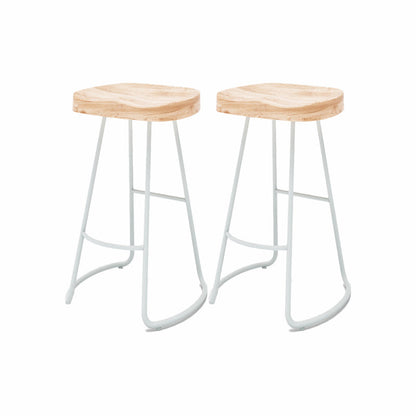 Contoured Seat Bar Stools Metal Dining Stools with Metal Base