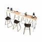 Contoured Seat Bar Stools Metal Dining Stools with Metal Base