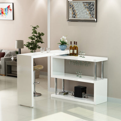 Spaanplaat Bartafel Witte eettafel voor keukenwoonkamer
