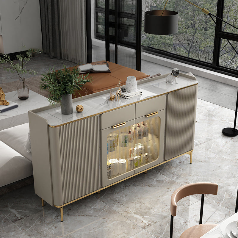 Scheda laterale Glam Sideboard ABBIETTRO COMPLETO con cassetti per soggiorno