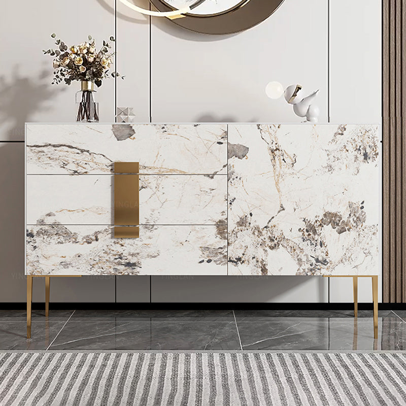 Tavolo da tavolo a buffet glam tavolo di gioia con cassetti per cucina