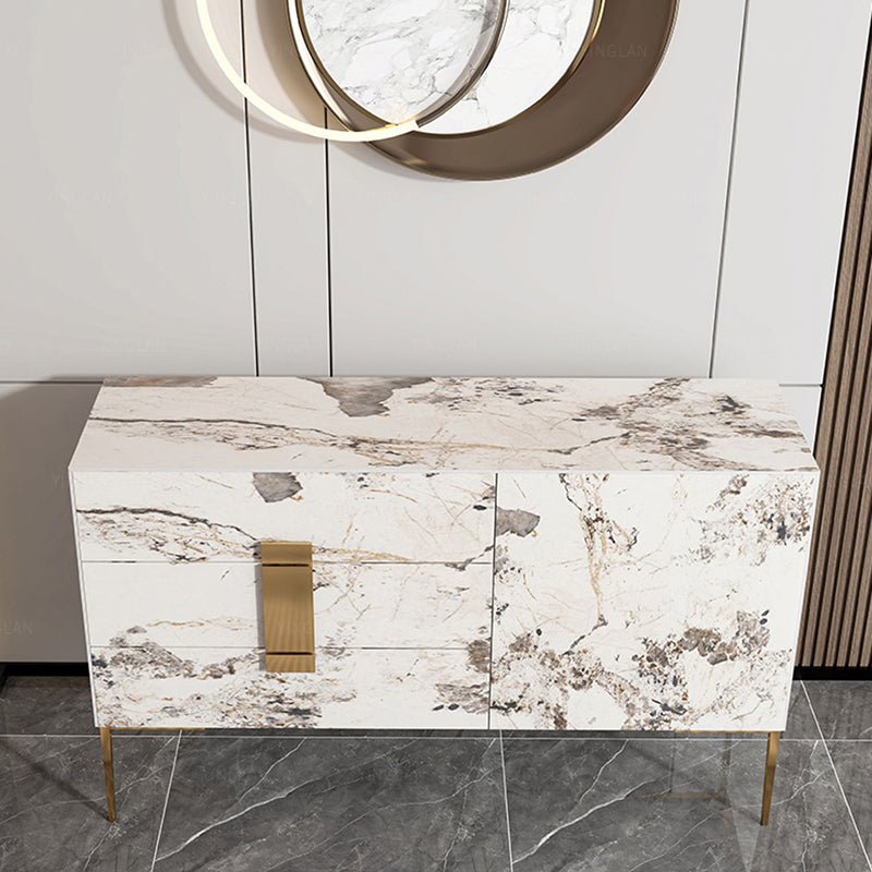 Tavolo da tavolo a buffet glam tavolo di gioia con cassetti per cucina