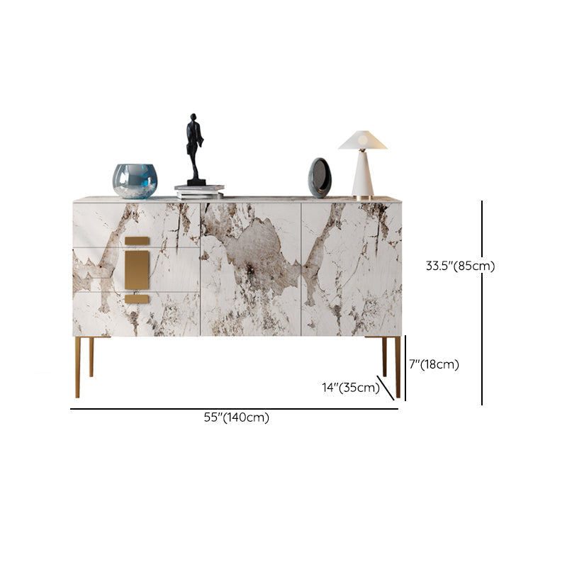 Tavolo da tavolo a buffet glam tavolo di gioia con cassetti per cucina