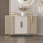 Tavolo da tavolo da tavolo a buffet glam tavolo da sideboard con porte per soggiorno