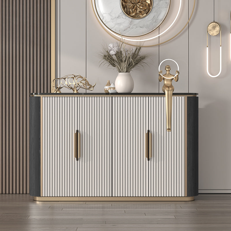 Tavolo da tavolo da tavolo a buffet glam tavolo da sideboard con porte per soggiorno