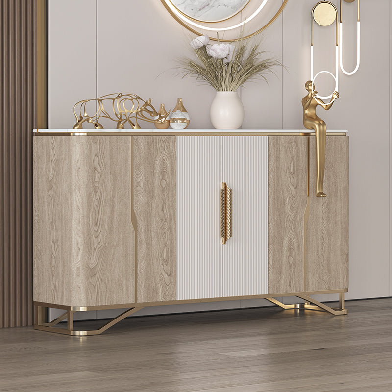 Tavolo da tavolo da tavolo a buffet glam tavolo da sideboard con porte per soggiorno