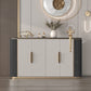 Tavolo da tavolo da tavolo a buffet glam tavolo da sideboard con porte per soggiorno