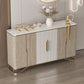 Tavolo da tavolo da tavolo a buffet glam tavolo da sideboard con porte per soggiorno