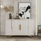 Tavolo da tavolo da tavolo a buffet glam tavolo da sideboard con porte per soggiorno