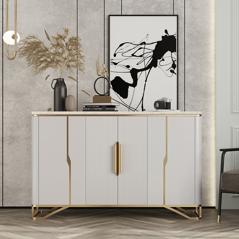 Tavolo da tavolo da tavolo a buffet glam tavolo da sideboard con porte per soggiorno