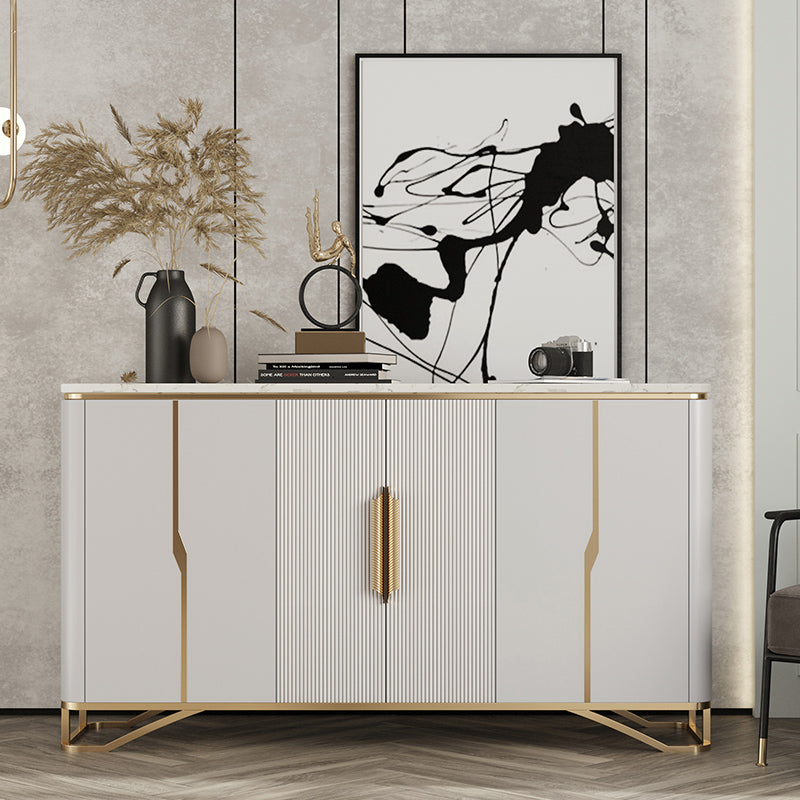 Tavolo da tavolo da tavolo a buffet glam tavolo da sideboard con porte per soggiorno