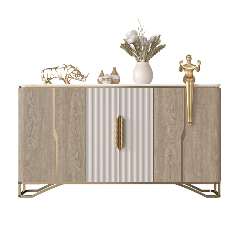 Tavolo da tavolo da tavolo a buffet glam tavolo da sideboard con porte per soggiorno