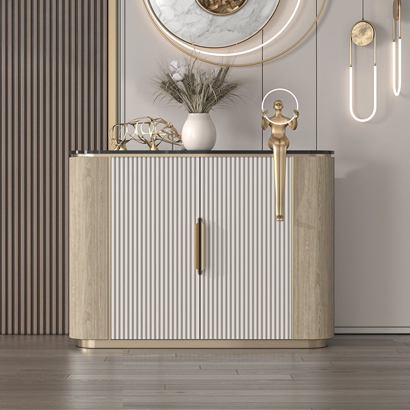 Tavolo da tavolo da tavolo a buffet glam tavolo da sideboard con porte per soggiorno