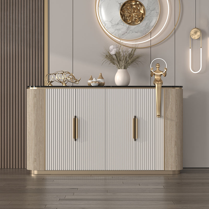 Tavolo da tavolo da tavolo a buffet glam tavolo da sideboard con porte per soggiorno