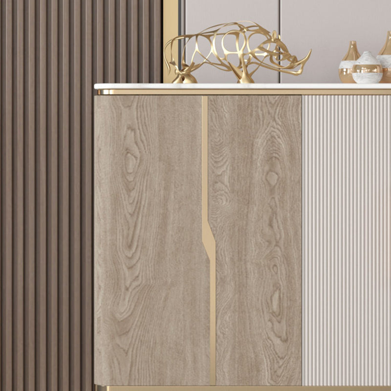 Tavolo da tavolo da tavolo a buffet glam tavolo da sideboard con porte per soggiorno