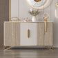 Tavolo da tavolo da tavolo a buffet glam tavolo da sideboard con porte per soggiorno