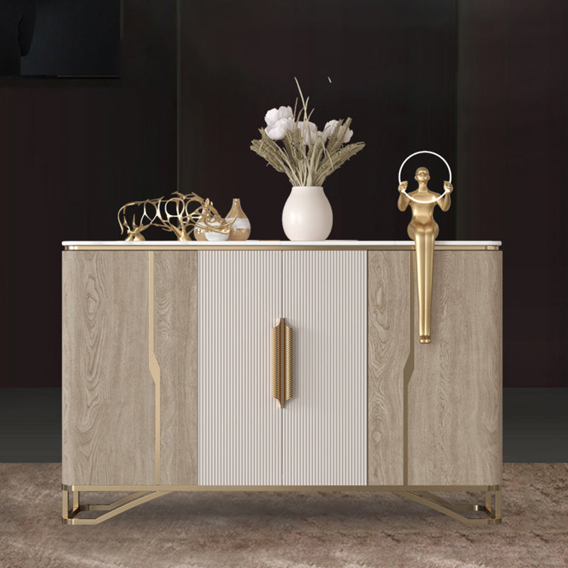 Tavolo da tavolo da tavolo a buffet glam tavolo da sideboard con porte per soggiorno