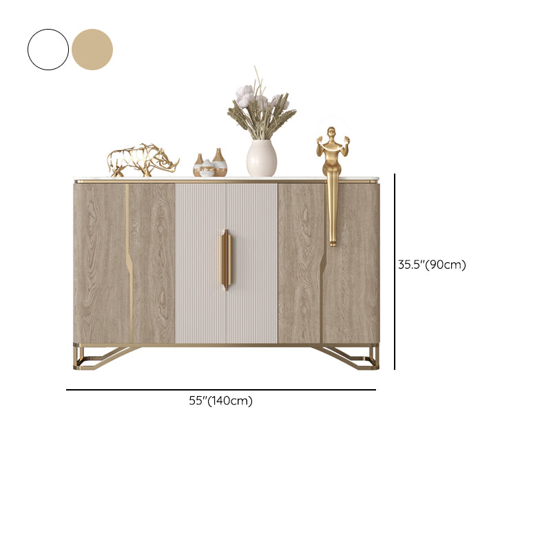 Tavolo da tavolo da tavolo a buffet glam tavolo da sideboard con porte per soggiorno