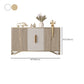 Tavolo da tavolo da tavolo a buffet glam tavolo da sideboard con porte per soggiorno