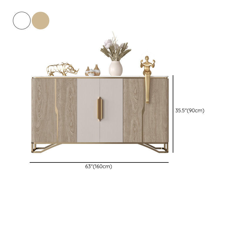 Tavolo da tavolo da tavolo a buffet glam tavolo da sideboard con porte per soggiorno