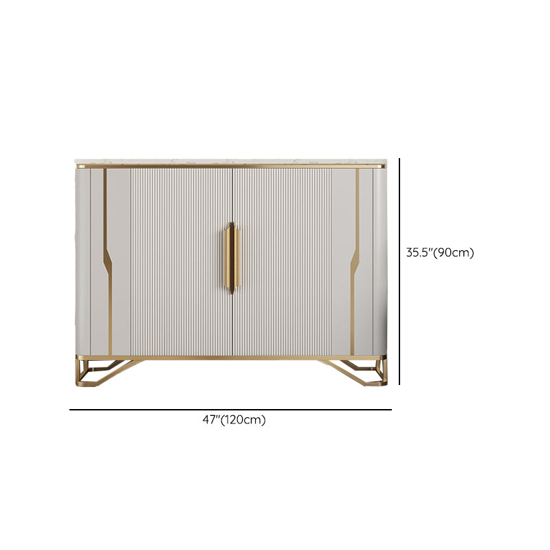 Tavolo da tavolo da tavolo a buffet glam tavolo da sideboard con porte per soggiorno