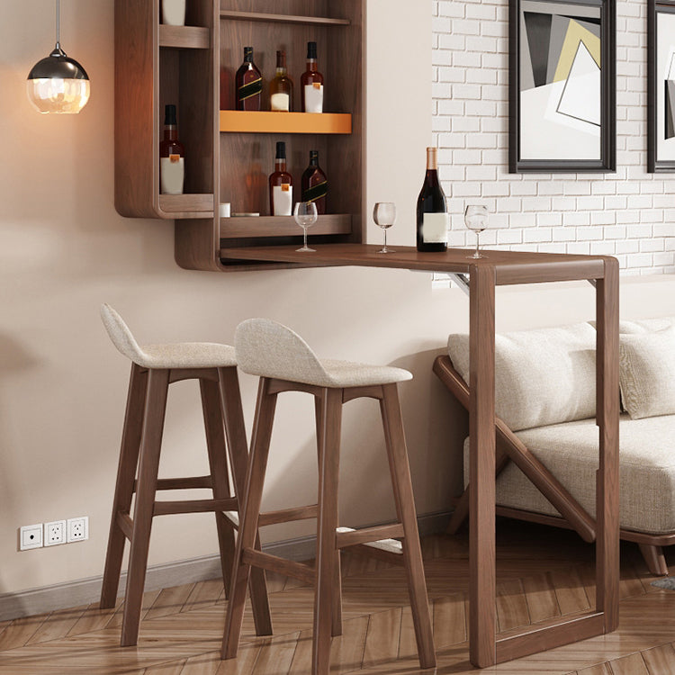Bartisch aus massivem Holz, klappbarer Esstisch für Küche und Wohnzimmer