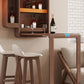 Bartisch aus massivem Holz, klappbarer Esstisch für Küche und Wohnzimmer