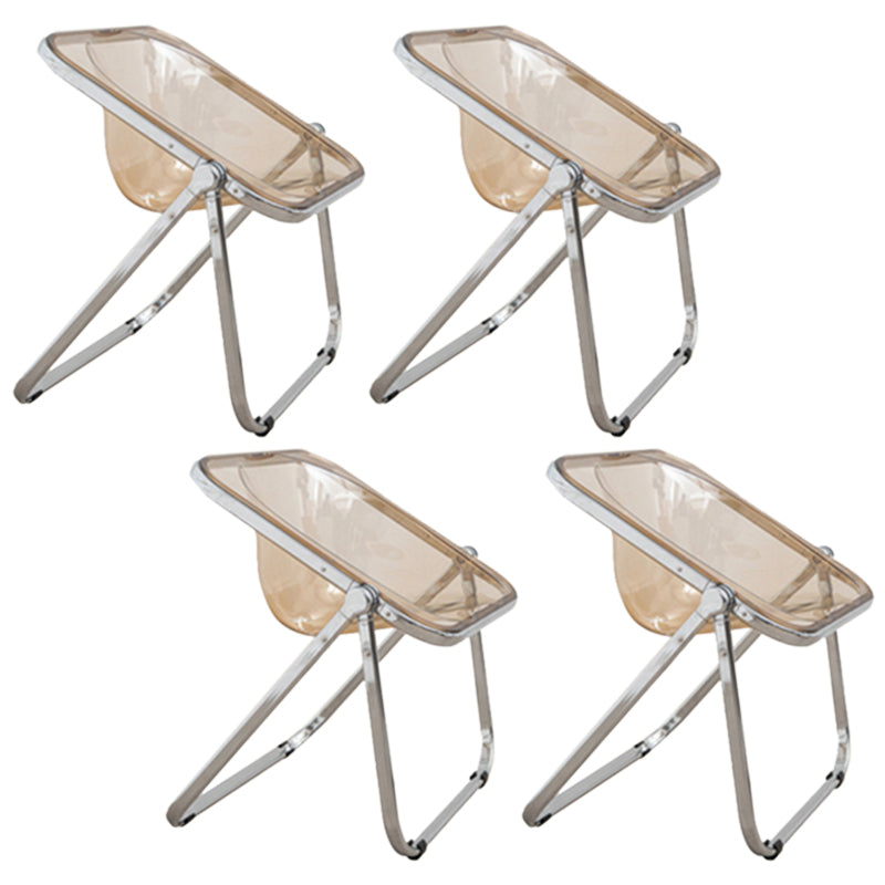 Vouwen Acryl-eetstoel stoel metalen frame binnenstoel binnen de outdoor