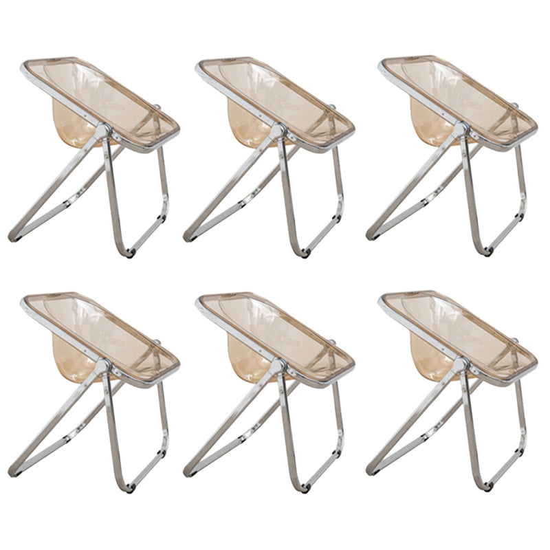 Vouwen Acryl-eetstoel stoel metalen frame binnenstoel binnen de outdoor