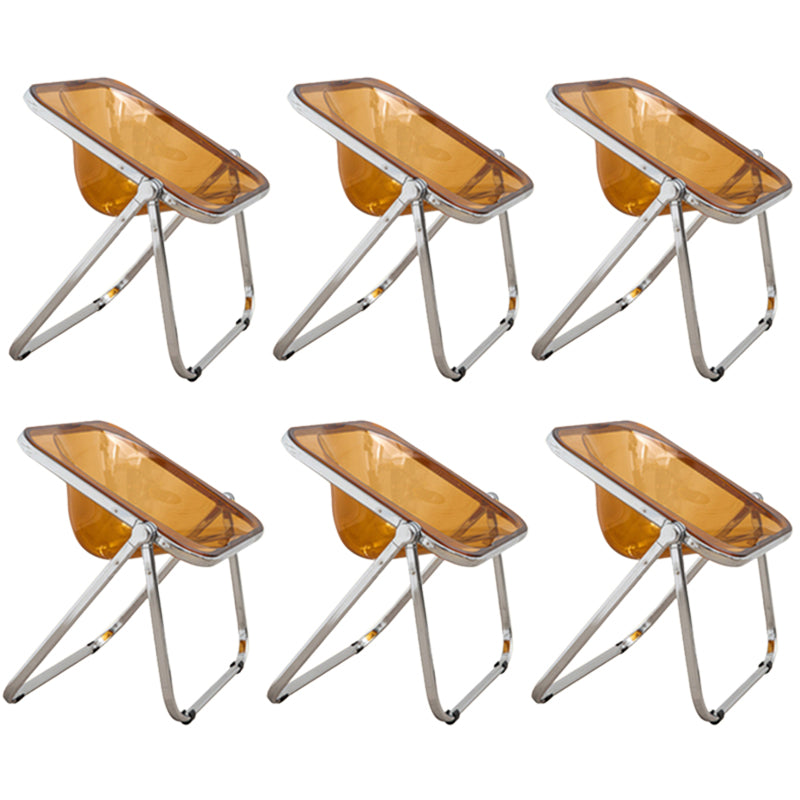 Vouwen Acryl-eetstoel stoel metalen frame binnenstoel binnen de outdoor