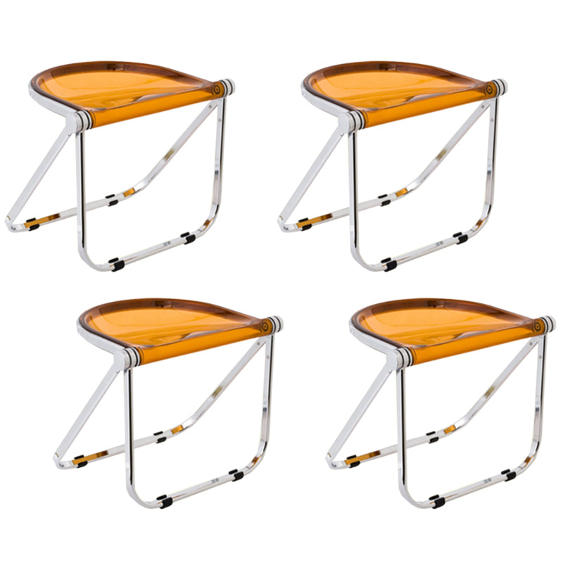 Vouwen Acryl-eetstoel stoel metalen frame binnenstoel binnen de outdoor