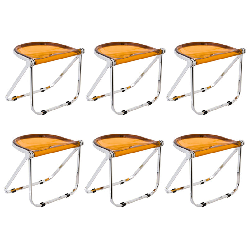 Vouwen Acryl-eetstoel stoel metalen frame binnenstoel binnen de outdoor