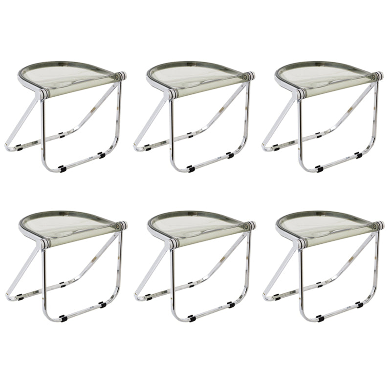 Vouwen Acryl-eetstoel stoel metalen frame binnenstoel binnen de outdoor