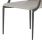 Stainless Steel Frame Dining Arm Chair Leather Upholstered Arm Chair