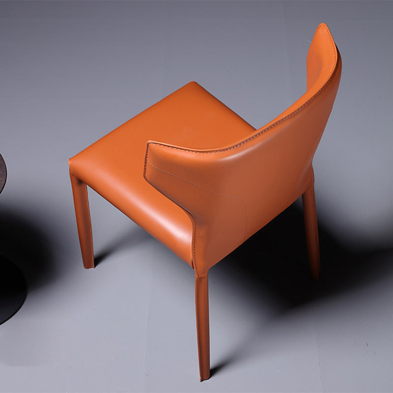 Contemporary Side Chair Wingback Metal Dining Chair for Indoor Clearhalo 'Dining Chairs' 'Dining Tables & Seating' 'dining_chair' 'furn' 'furn_dining_chair' 'Furniture' 'Kitchen & Dining Furniture' 7578065