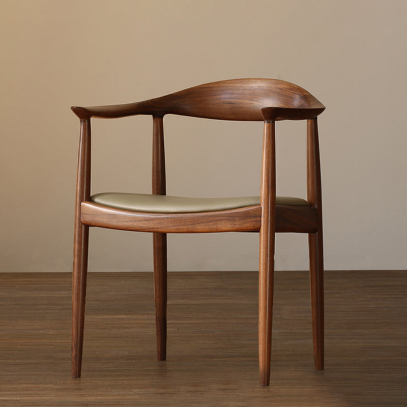 Zeitgenössischer Stil Armstuhl Holz offener Esstühle für Küche