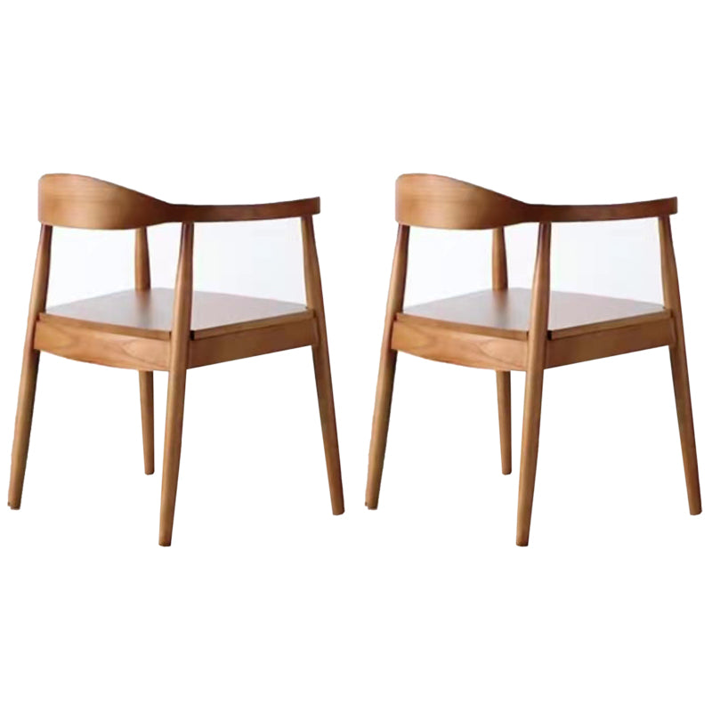 Zeitgenössischer Stil Armstuhl Holz offener Esstühle für Küche