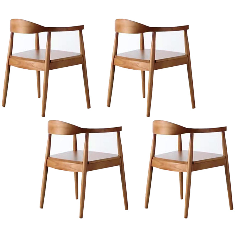 Zeitgenössischer Stil Armstuhl Holz offener Esstühle für Küche
