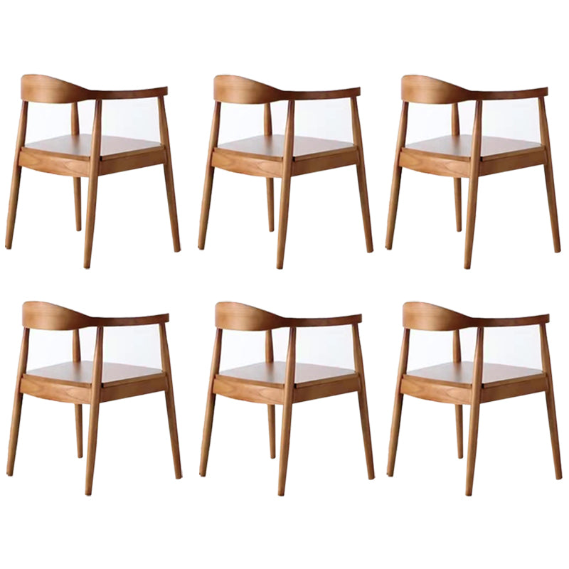 Zeitgenössischer Stil Armstuhl Holz offener Esstühle für Küche